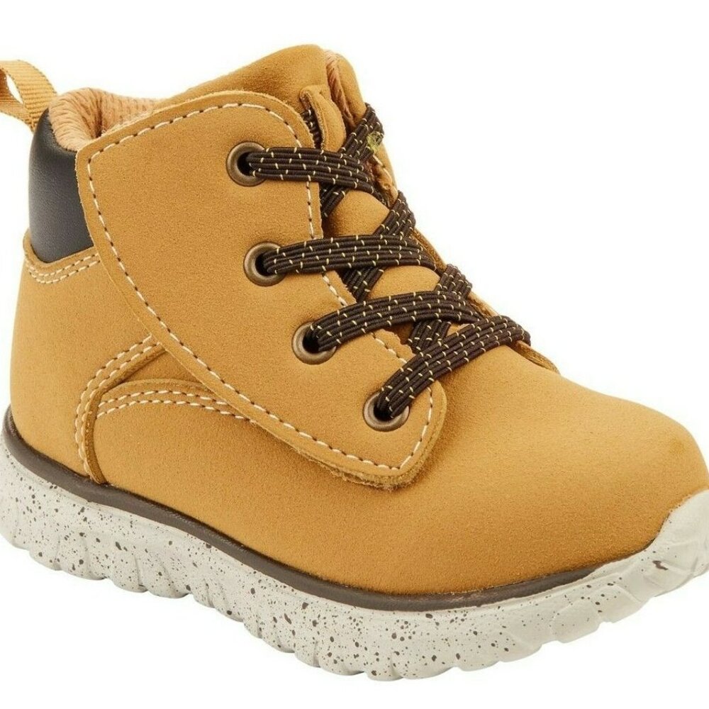 Toddler Boys' Wonder Nation "NO TIE" Tucker Boots size 10 or 11 NWT